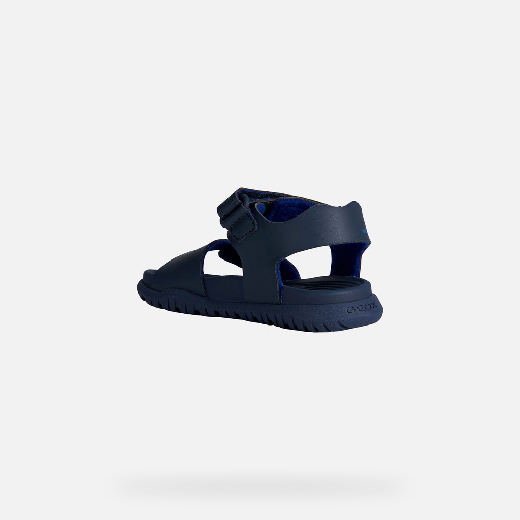 Geox® FUSBETTO: Junior Boy's Navy Open Sandals | Geox ® SS23