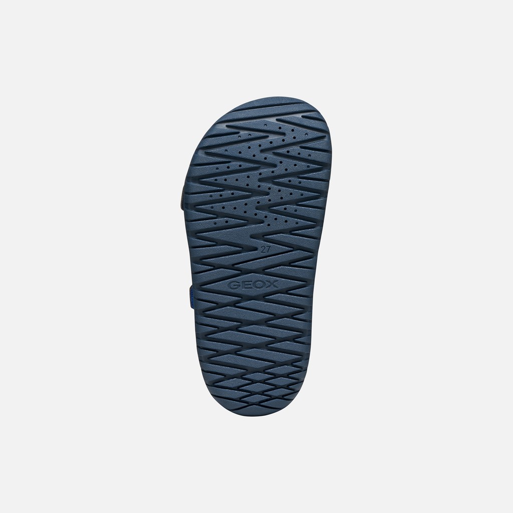 Open sandals SANDAL FUSBETTO   JUNIOR Royal/Navy - image number 6 | GEOX