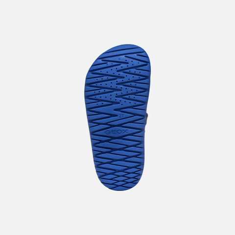 Open sandals SANDAL FUSBETTO JUNIOR Royal/Fluo yellow - image number 6 | GEOX