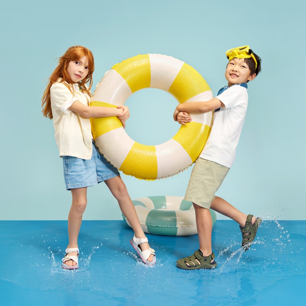 Sandali aperti SANDAL FUSBETTO   JUNIOR Bianco/Multicolore - image number 3 | GEOX