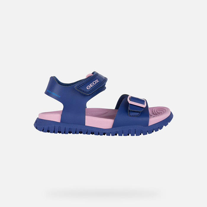 Open sandals SANDAL FUSBETTO   JUNIOR Navy/Dark Pink | GEOX