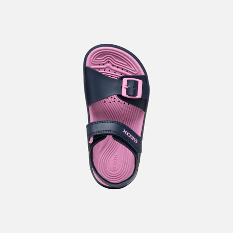 Open sandals SANDAL FUSBETTO   JUNIOR Navy/Fuchsia - image number 5 | GEOX