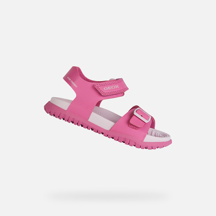 Sandals with straps SANDAL FUSBETTO   JUNIOR Fuchsia/Pink | GEOX