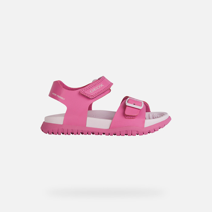 Sandals with straps SANDAL FUSBETTO   JUNIOR Fuchsia/Pink | GEOX