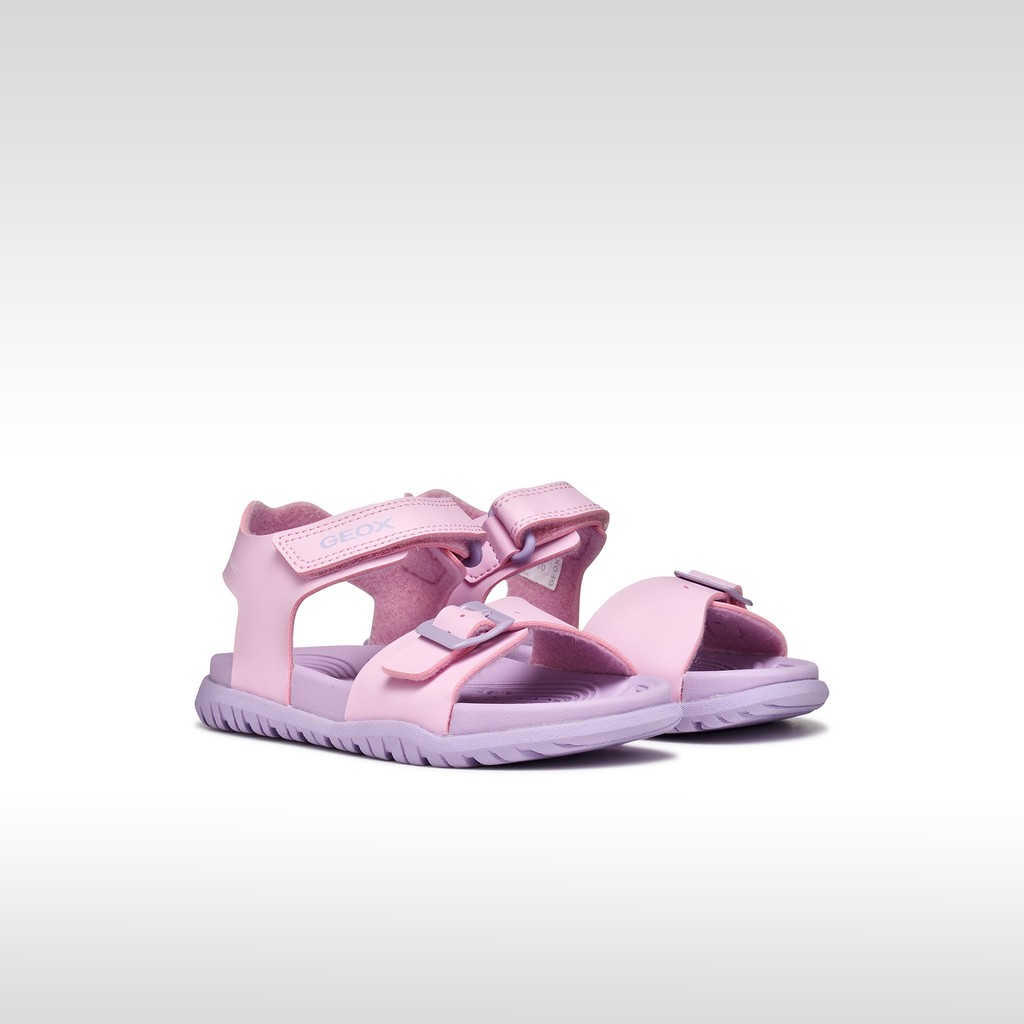 Sandales ouvertes SANDAL FUSBETTO   JUNIOR Rose/Lilas - image number 2 | GEOX