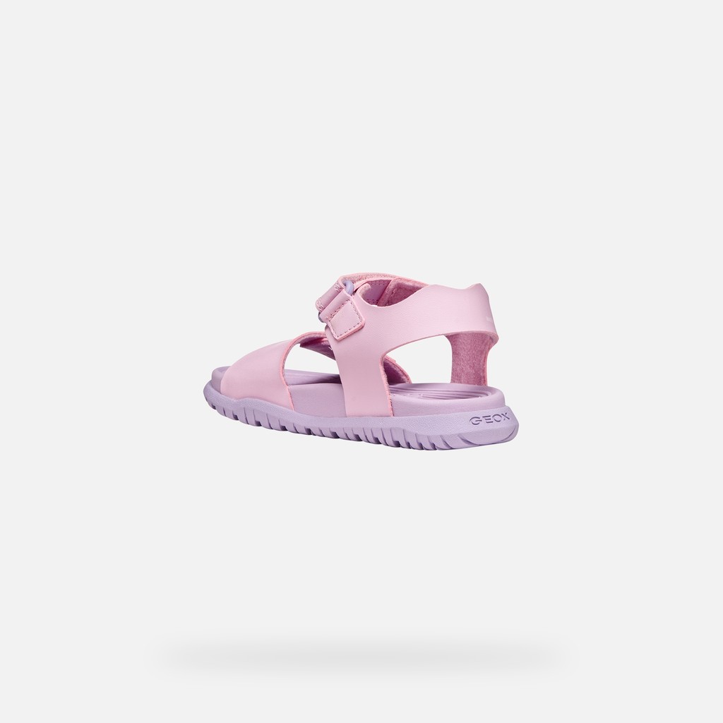 Open sandals SANDAL FUSBETTO   JUNIOR Pink/Lilac - image number 3 | GEOX