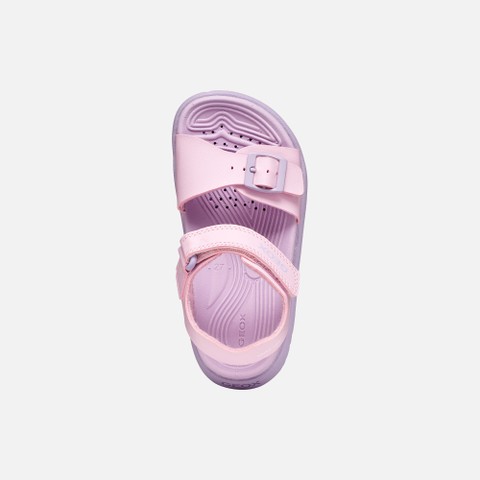 Open sandals SANDAL FUSBETTO   JUNIOR Pink/Lilac - image number 5 | GEOX