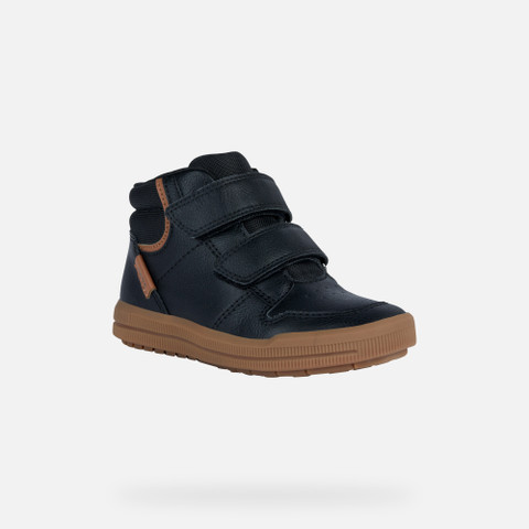 High Top Sneakers ARZACH BOY Black/Cognac - image number 2 | GEOX
