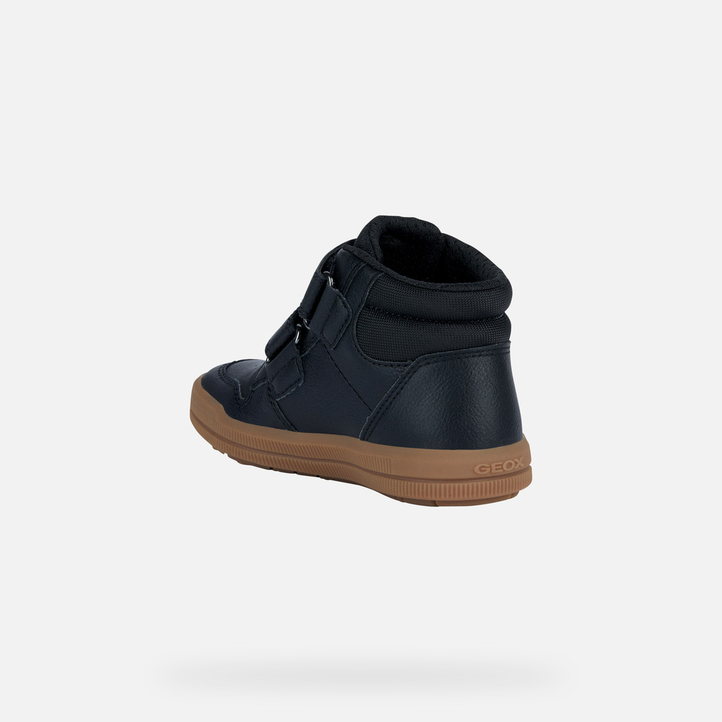 High Top Sneakers ARZACH BOY Black/Cognac - image number 3 | GEOX