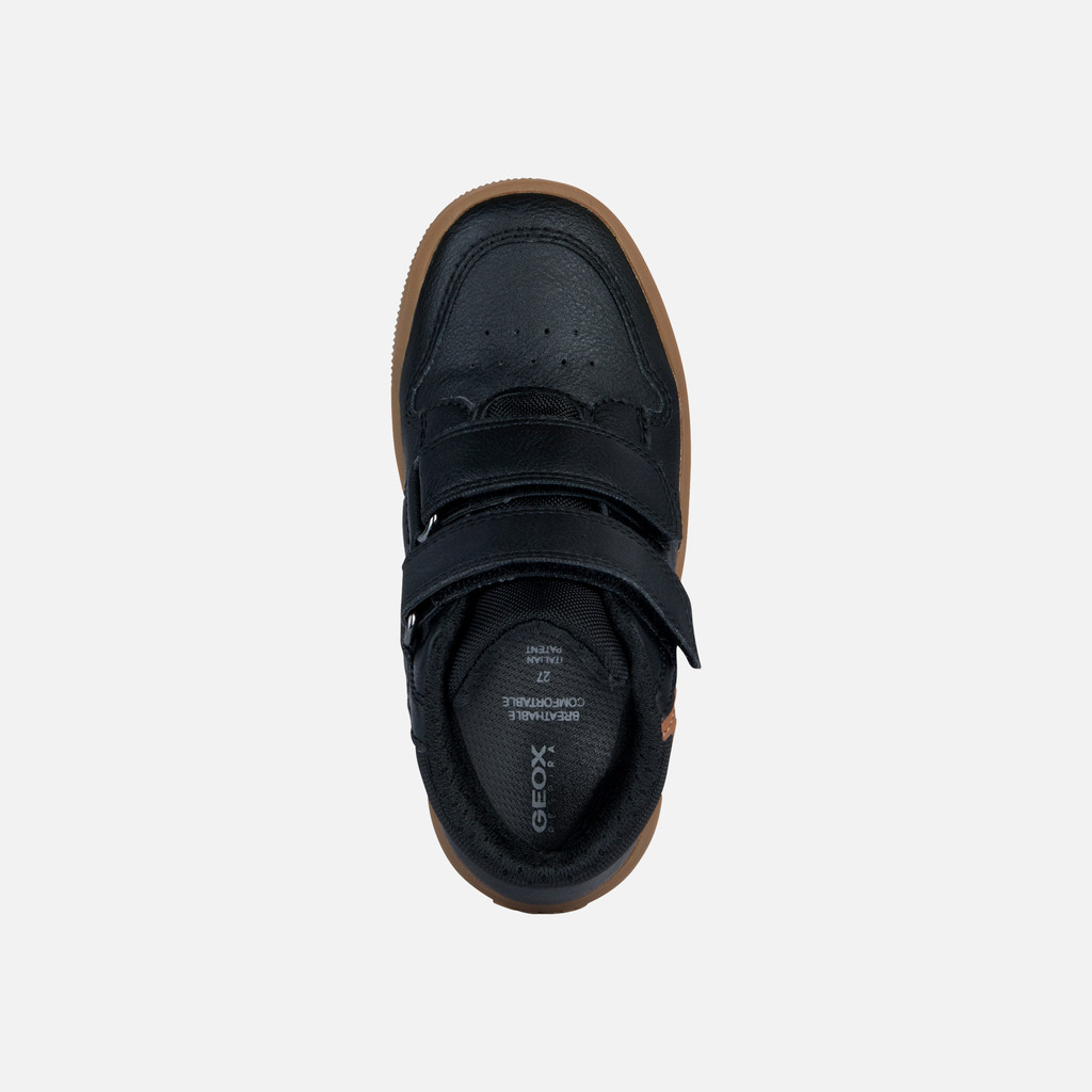High Top Sneakers ARZACH BOY Black/Cognac - image number 5 | GEOX