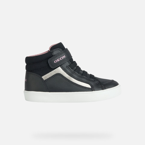 High Top Sneakers GISLI JUNIOR Black - image number 1 | GEOX