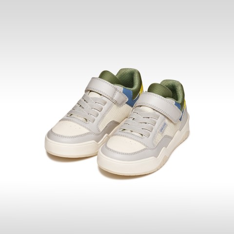 Low top sneakers PERTH BOY Light Grey/Green - image number 1 | GEOX