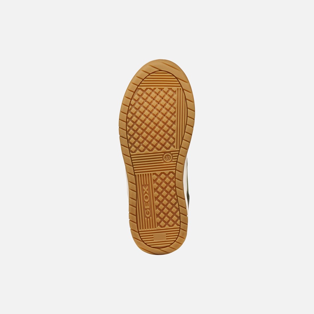 Low top sneakers PERTH BOY Military - image number 6 | GEOX