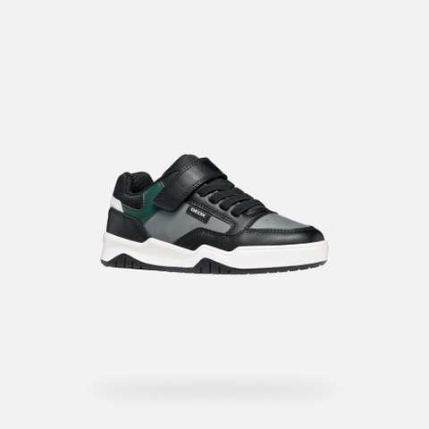 Zapatillas con velcro PERTH NI&Ntilde;O Negro/Verde - image number 2 | GEOX