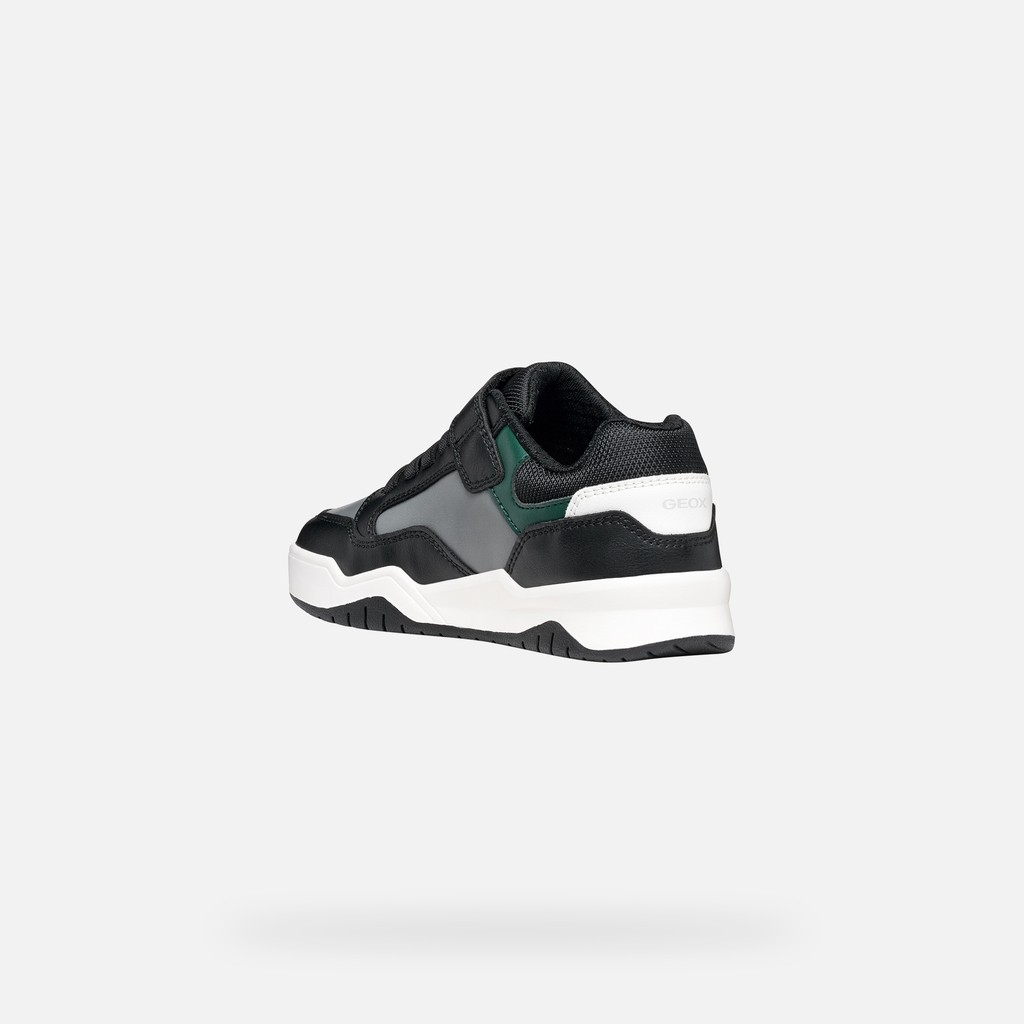 Zapatillas con velcro PERTH NI&Ntilde;O Negro/Verde - image number 3 | GEOX