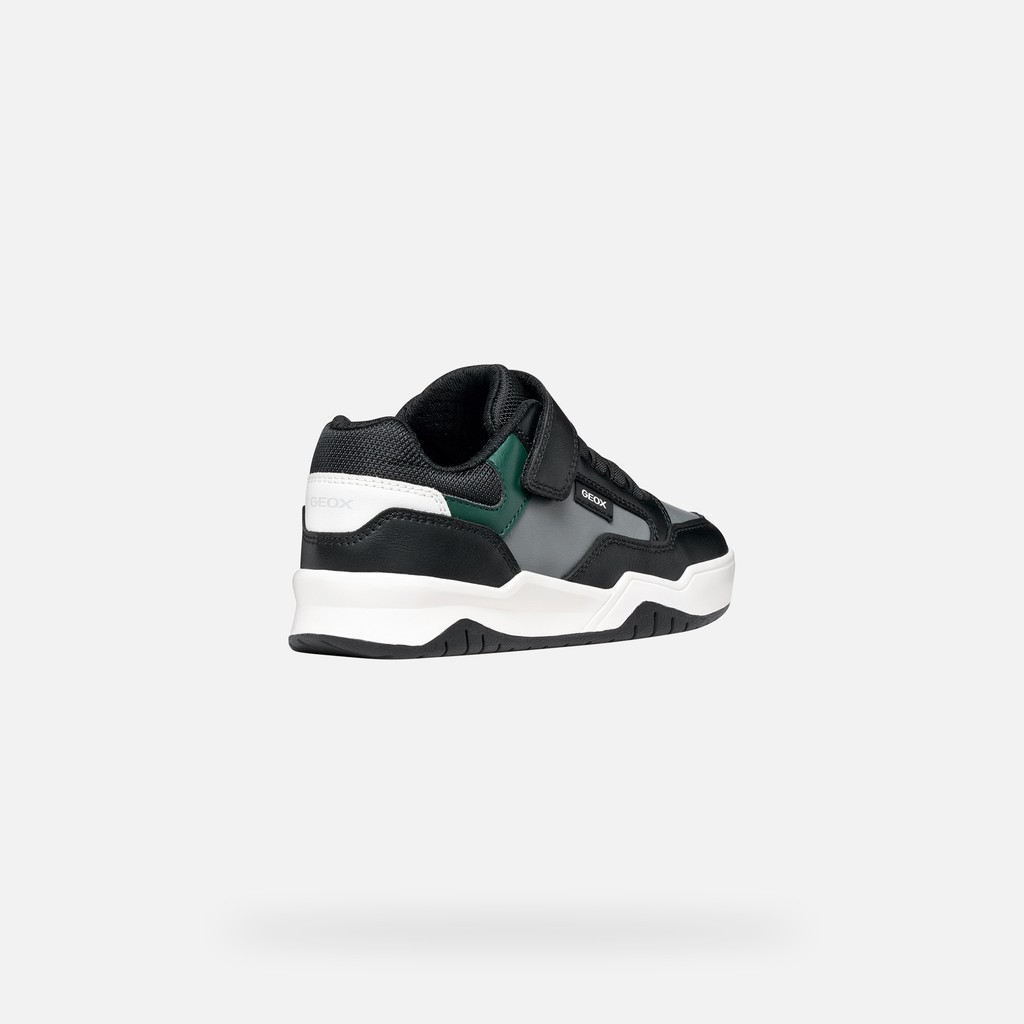 Zapatillas con velcro PERTH NI&Ntilde;O Negro/Verde - image number 4 | GEOX