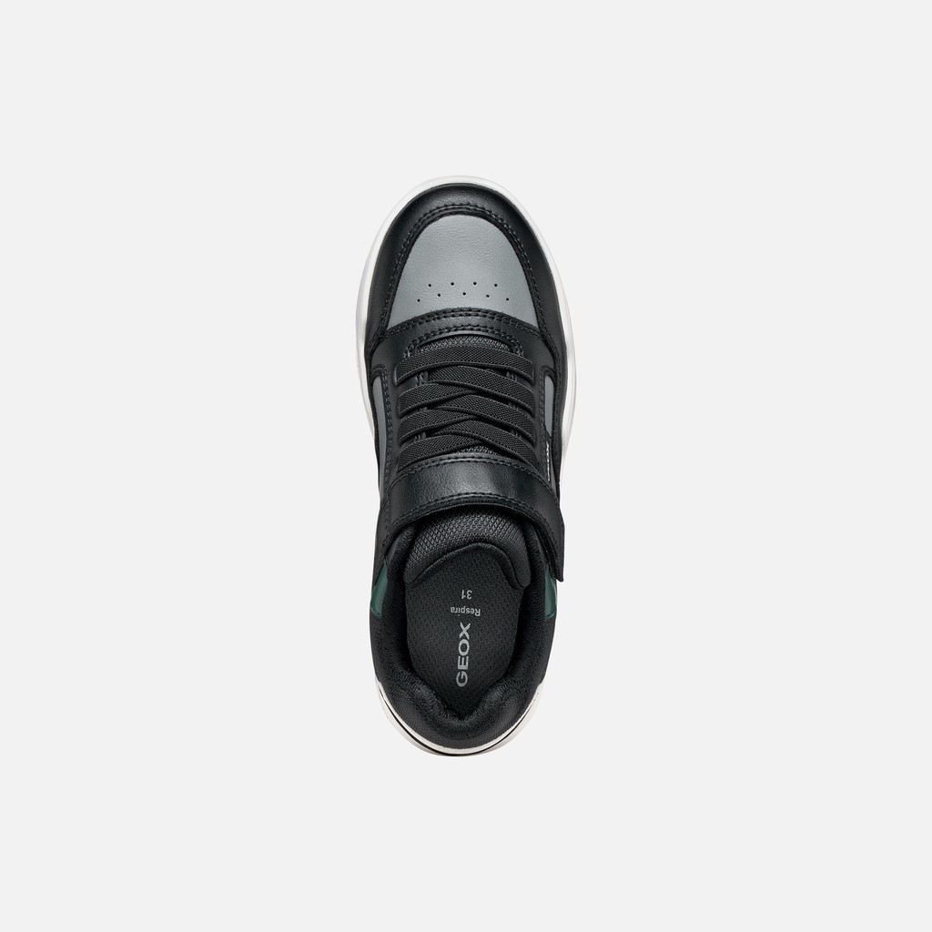 Zapatillas con velcro PERTH NI&Ntilde;O Negro/Verde - image number 5 | GEOX