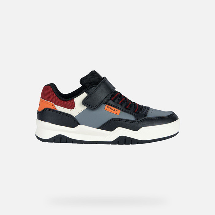 Low top sneakers PERTH BOY Black/Orange | GEOX