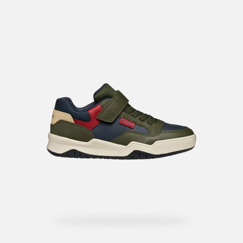 Low top sneakers PERTH BOY Military/Navy - image number 1 | GEOX