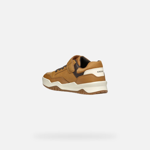 Low top sneakers PERTH BOY Dark Yellow/Brown - image number 3 | GEOX