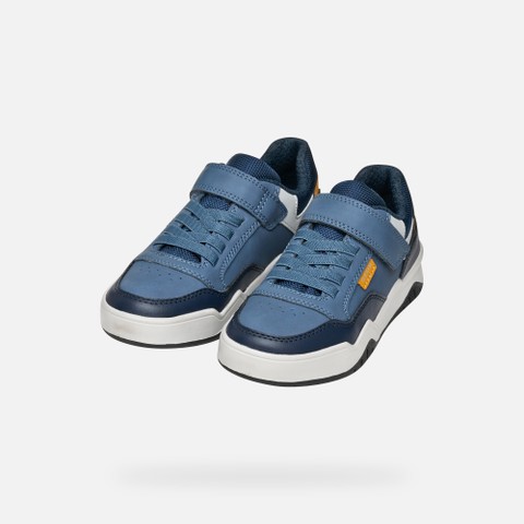 Low top sneakers PERTH BOY Avio/Grey - image number 7 | GEOX