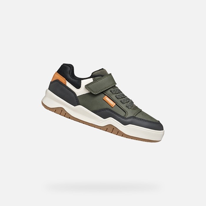 Niedrige Sneakers PERTH JUNGE Milit&auml;rgr&uuml;n | GEOX