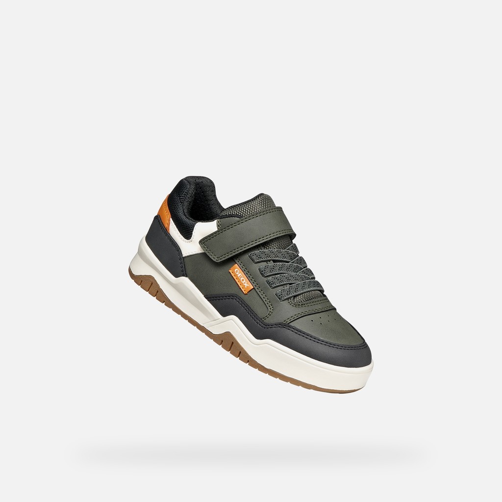 Low top sneakers PERTH BOY Military - image number 4 | GEOX