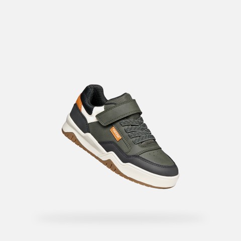Low top sneakers PERTH BOY Military - image number 4 | GEOX