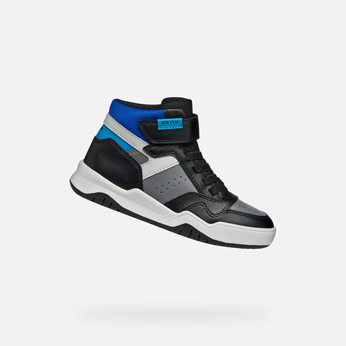 High top sneakers PERTH BOY Grey/Black | GEOX