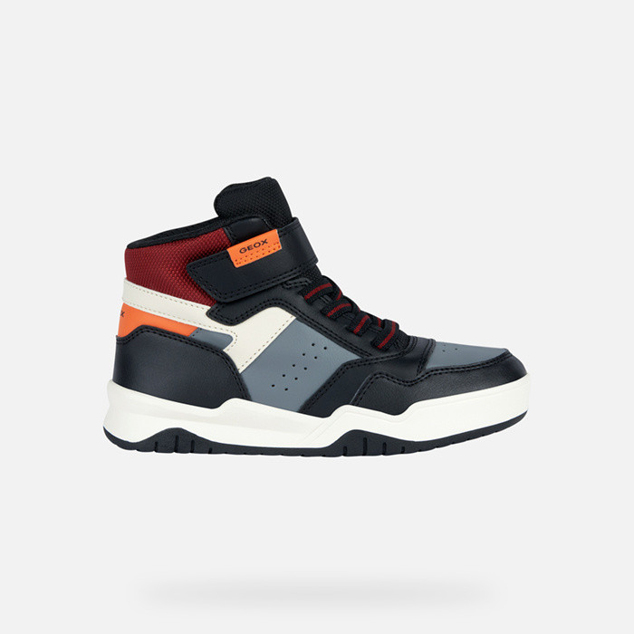 High top sneakers PERTH BOY Black/Orange | GEOX