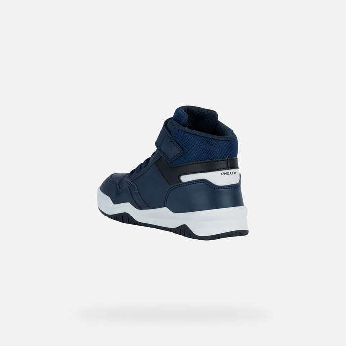 Geox® PERTH BOY: High Top Sneakers navy blue Junior Boy | Geox®