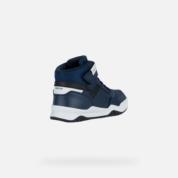 Geox® PERTH BOY: High Top Sneakers navy blue Junior Boy | Geox®