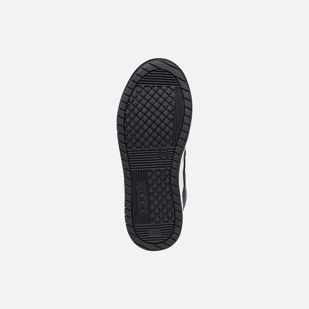 Velcro shoes PERTH BOY Dark.Brown/Black - image number 6 | GEOX
