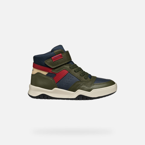 High top sneakers PERTH BOY Military/Navy - image number 1 | GEOX