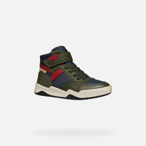 High top sneakers PERTH BOY Military/Navy - image number 2 | GEOX