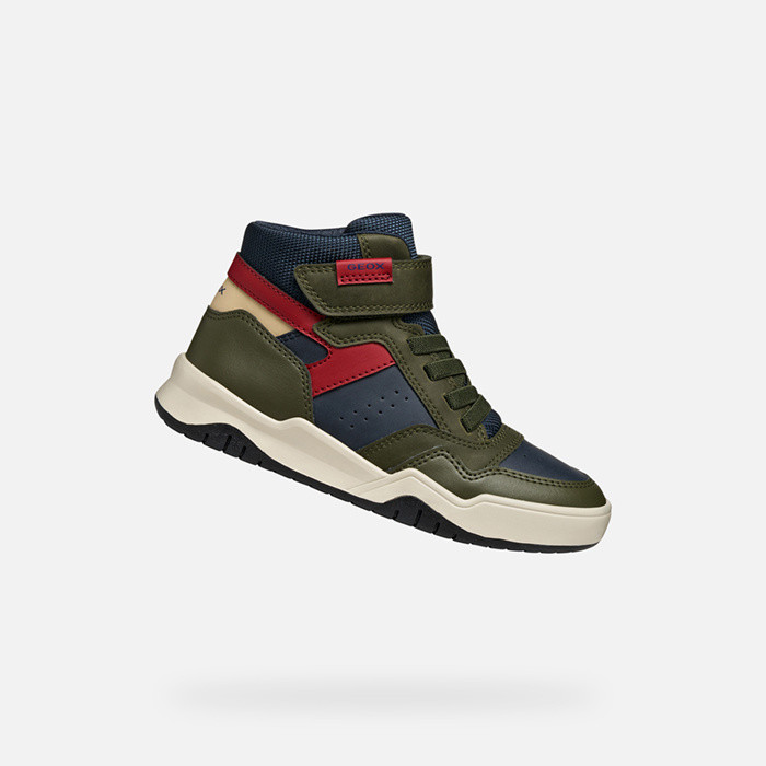 High top sneakers PERTH BOY Military/Navy | GEOX