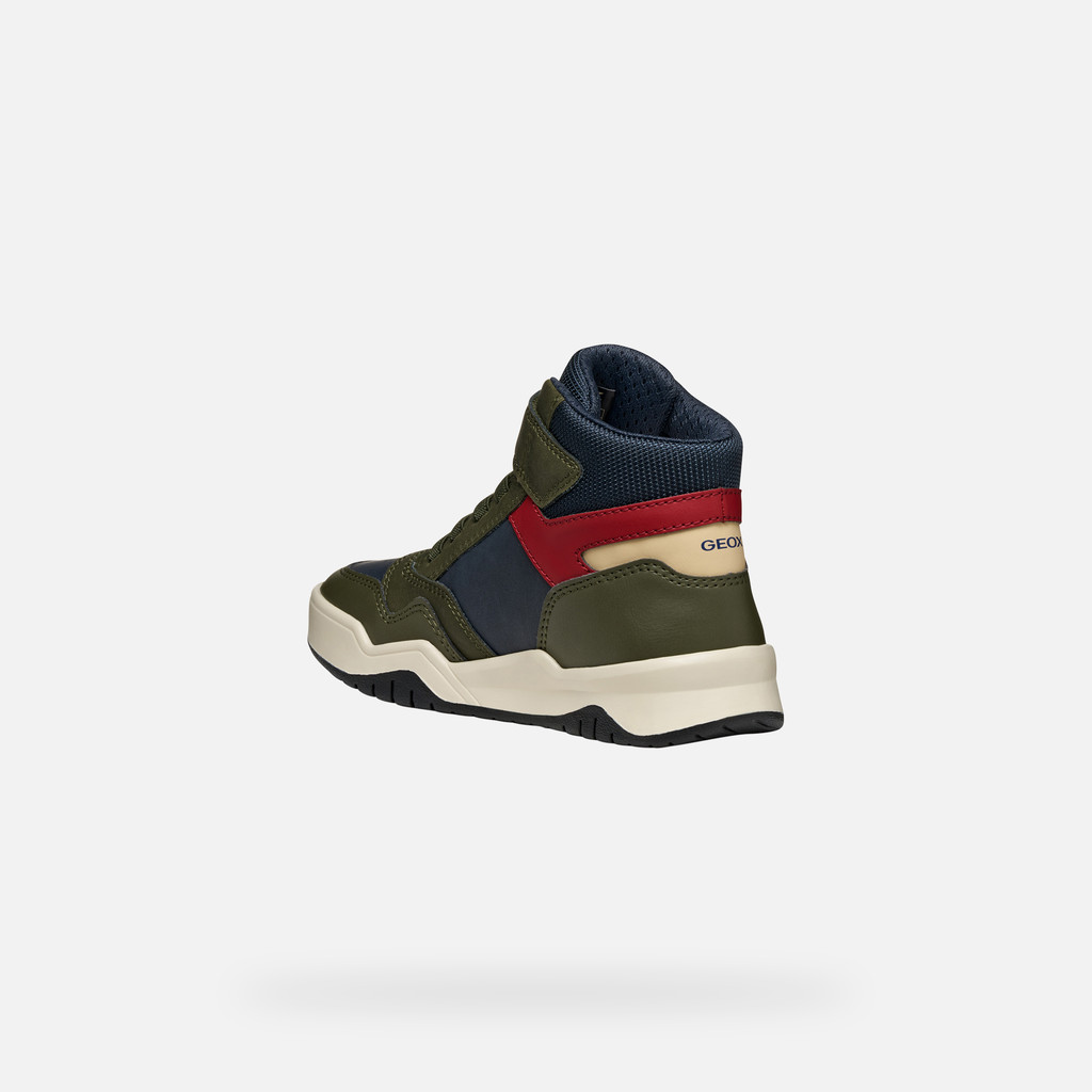 High top sneakers PERTH BOY Military/Navy - image number 3 | GEOX