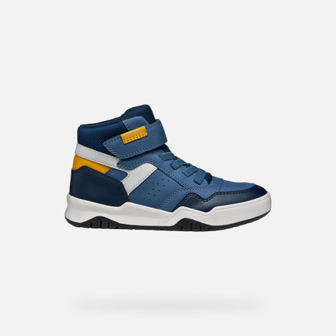 High top sneakers PERTH BOY Avio/Gray - image number 1 | GEOX