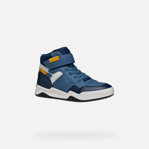 High top sneakers PERTH BOY Avio/Gray - image number 2 | GEOX