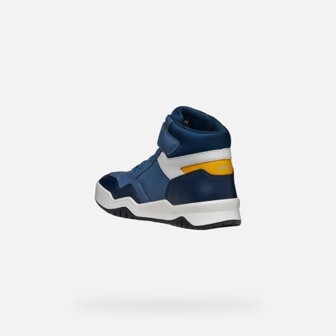 High top sneakers PERTH BOY Avio/Gray - image number 3 | GEOX