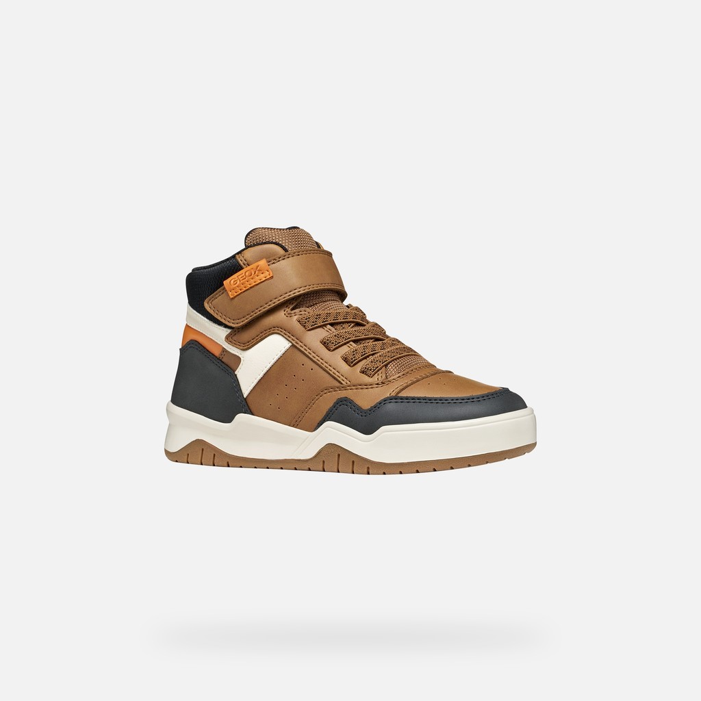 Velcro shoes PERTH BOY Light Brown - image number 2 | GEOX