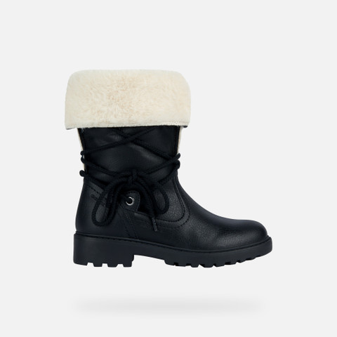 Waterproof ankle boots CASEY ABX GIRL Black - image number 1 | GEOX