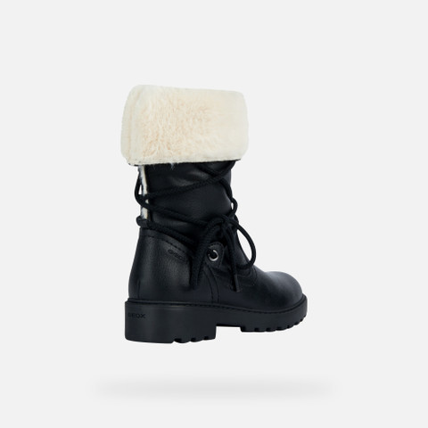 Waterproof ankle boots CASEY ABX GIRL Black - image number 4 | GEOX
