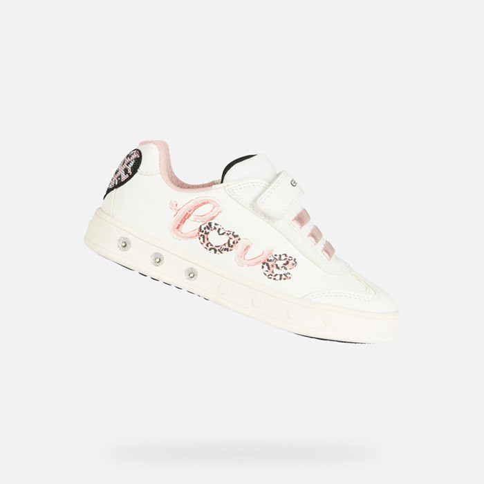 SNEAKERS FILLE SKYLIN FILLE - BLANC/ROSE CLAIR