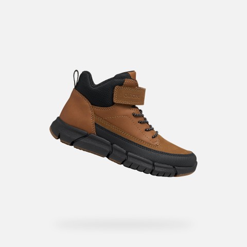 Ankle boots FLEXYPER BOY Brown | GEOX