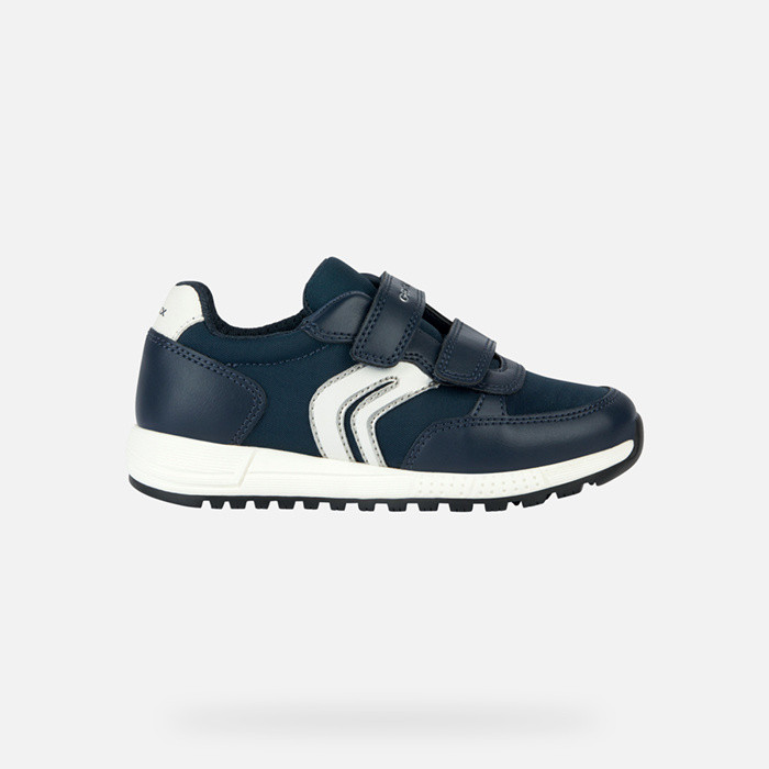 Velcro shoes ALBEN JUNIOR Navy/White | GEOX