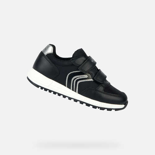 SNEAKERS GIRL ALBEN JUNIOR - BLACK/DARK SILVER