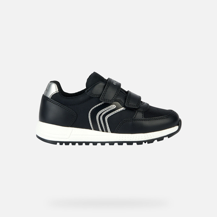 Low top sneakers ALBEN JUNIOR Black/Dark Silver | GEOX