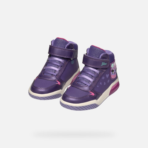 High top sneakers INEK GIRL Violet/Fuchsia - image number 8 | GEOX