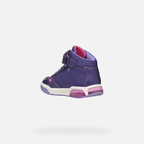 High top sneakers INEK GIRL Violet/Fuchsia - image number 3 | GEOX